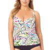 Anne Cole Plus - Retro Twist Front Underwire Tankini Swim Top 1 Anne Cole Plus - Retro Twist Front Underwire Tankini Swim Top -SWIMSUITS DIRECT Sales 22PT23497 MYPB36001 MULT 256 FRONT