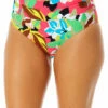 Anne Cole - Women's Side Ring Mid Rise Bikini Swim Bottom -SWIMSUITS DIRECT Sales 23MB38465 MULT 556 FRONTBOTTOM