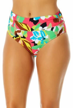 Anne Cole - Women's Side Ring Mid Rise Bikini Swim Bottom