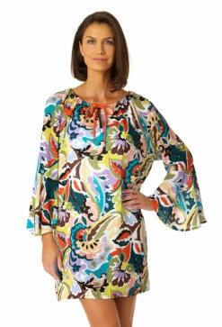 Anne Cole - Women's Bell Sleeve Tunic Swimsuit Cover Up