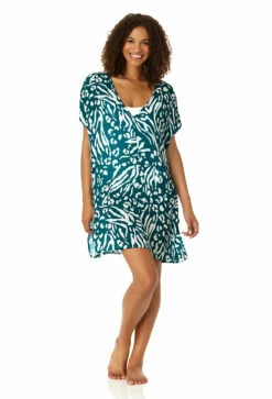 Anne Cole - Women's Easy Tunic Swimsuit Cover Up -SWIMSUITS DIRECT Sales 23MC54157 BLWH 1088