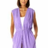 Anne Cole - Women's Terry Cloth Robe Swimsuit Cover Up -SWIMSUITS DIRECT Sales 23MC54301 AME 1258 FRONT