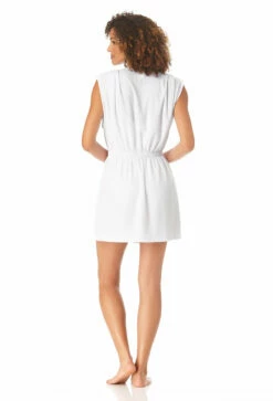 Anne Cole - Women's Terry Cloth Robe Swimsuit Cover Up -SWIMSUITS DIRECT Sales 23MC54301 WHT 540