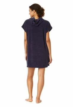 Anne Cole - Women's Terry Cloth Hoodie Swimsuit Cover Up -SWIMSUITS DIRECT Sales 23MC55201 NAVY 1622