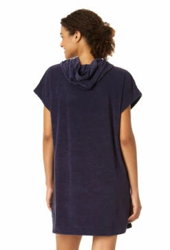 Anne Cole - Women's Terry Cloth Hoodie Swimsuit Cover Up -SWIMSUITS DIRECT Sales 23MC55201 NAVY 1622 BACK