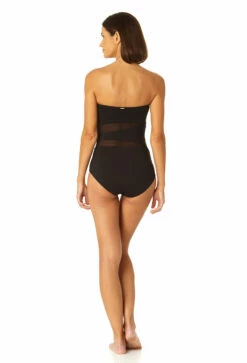 Anne Cole - Women's Mesh Strapless One Piece Swimsuit -SWIMSUITS DIRECT Sales 23MO03301 BLK 0673 a6d92f51 4c07 4f40 958c c13c9a6ab566