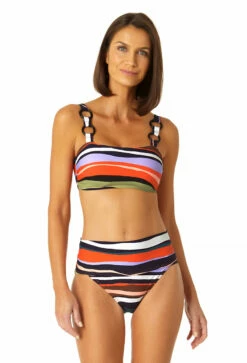 Anne Cole - Women's Ring Strap Strapless Bandeau Swim Top