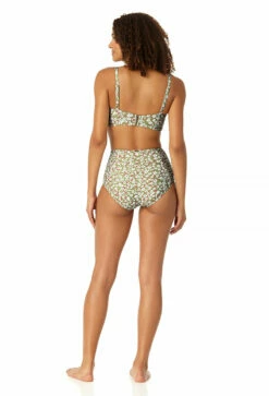 Anne Cole - Women's Center Cinch Bandeau Bikini Swim Top -SWIMSUITS DIRECT Sales 23MT13359 MULT 23MB33659 MULT 0340