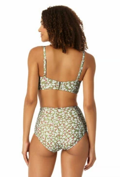 Anne Cole - Women's Center Cinch Bandeau Bikini Swim Top -SWIMSUITS DIRECT Sales 23MT13359 MULT 23MB33659 MULT 0340 BACK