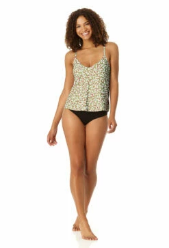 Anne Cole - Women's Easy Triangle Tankini Swim Top -SWIMSUITS DIRECT Sales 23MT22459 MULT MYMB36001 BLK 0402