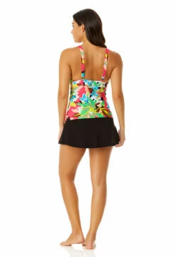 Anne Cole - Women's Easy Ring Tri Tankini Swim Top -SWIMSUITS DIRECT Sales 23MT24665 MULT MYMB41401 BLK 812