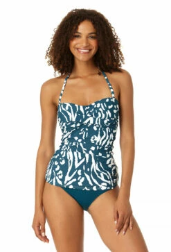 Anne Cole - Women's Twist Front Bandeaukini Swim Top -SWIMSUITS DIRECT Sales 23MT25057 BLWH MYMB36001 DSBL 1385 FRONT