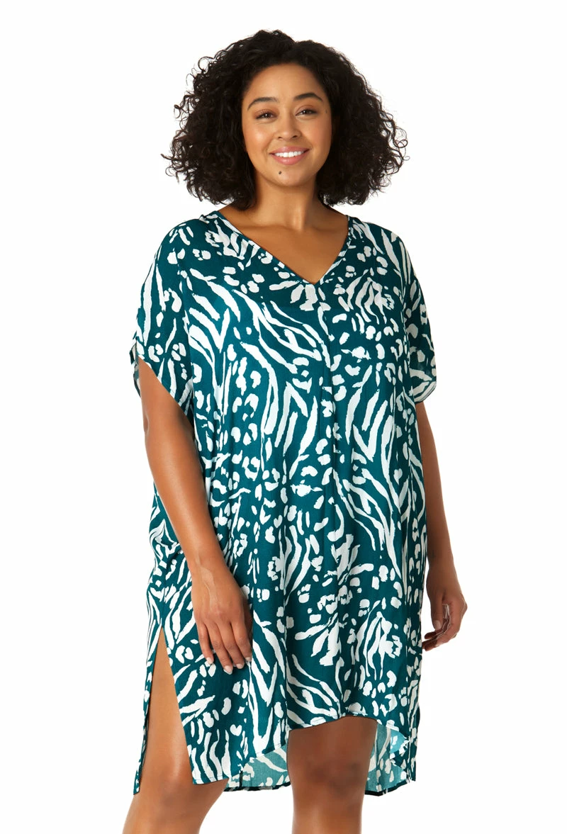 Anne Cole Plus - Women's Easy Tunic Swimsuit Cover Up 3 Anne Cole Plus - Women's Easy Tunic Swimsuit Cover Up