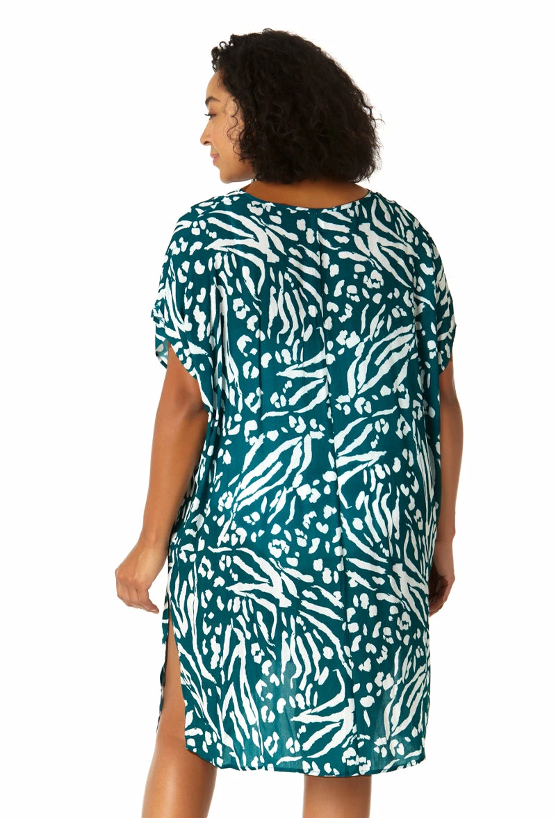 Anne Cole Plus - Women's Easy Tunic Swimsuit Cover Up 4 Anne Cole Plus - Women's Easy Tunic Swimsuit Cover Up - Image 2