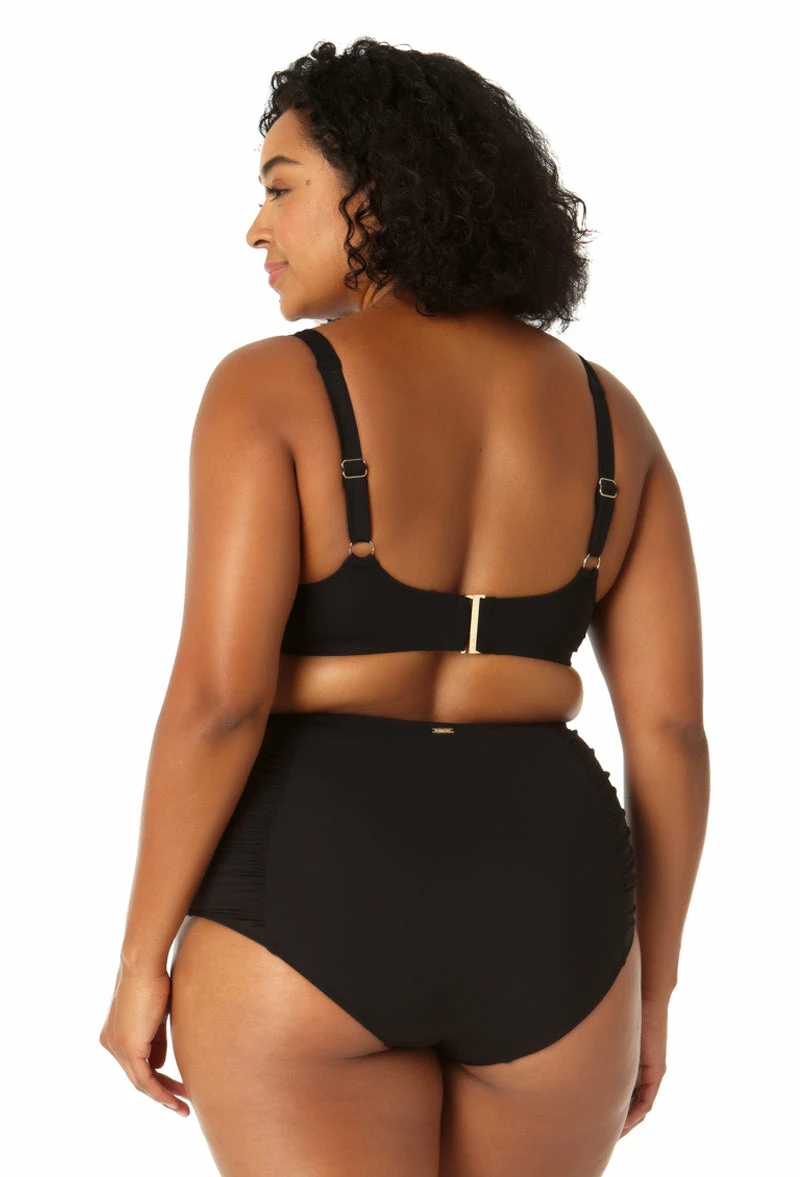 Anne Cole Plus - Women's Retro Underwire Bikini Swim Top 4 Anne Cole Plus - Women's Retro Underwire Bikini Swim Top - Image 2