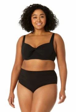 Anne Cole Plus - Women's Retro Underwire Bikini Swim Top