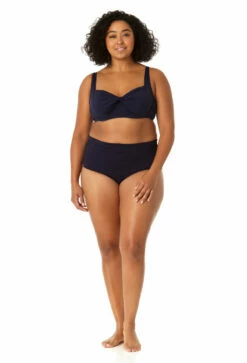 Anne Cole Plus - Women's Retro Underwire Bikini Swim Top 20 Anne Cole Plus - Women's Retro Underwire Bikini Swim Top -SWIMSUITS DIRECT Sales 23PT10601 NAVY MYMB36001 NAVY 0874