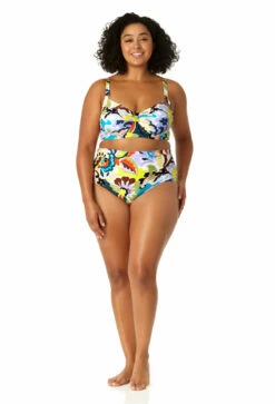 Anne Cole Plus - Women's Surplice Underwire Bikini Top 8 Anne Cole Plus - Women's Surplice Underwire Bikini Top -SWIMSUITS DIRECT Sales 23PT12561 MULT 23PB36061 MULT 0889