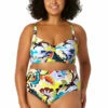 Anne Cole Plus - Women's Surplice Underwire Bikini Top 2 Anne Cole Plus - Women's Surplice Underwire Bikini Top -SWIMSUITS DIRECT Sales 23PT12561 MULT 23PB36061 MULT 0889 FRONT