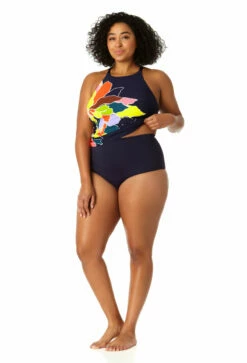 Anne Cole Plus - Women's High Neck Tankini Top 13 Anne Cole Plus - Women's High Neck Tankini Top -SWIMSUITS DIRECT Sales 23PT20650 MULT MYMB36001 NAVY 0301