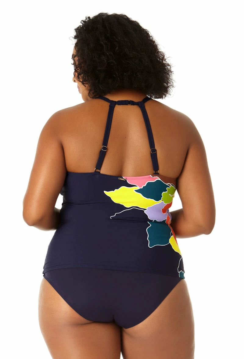 Anne Cole Plus - Women's High Neck Tankini Top 4 Anne Cole Plus - Women's High Neck Tankini Top - Image 2