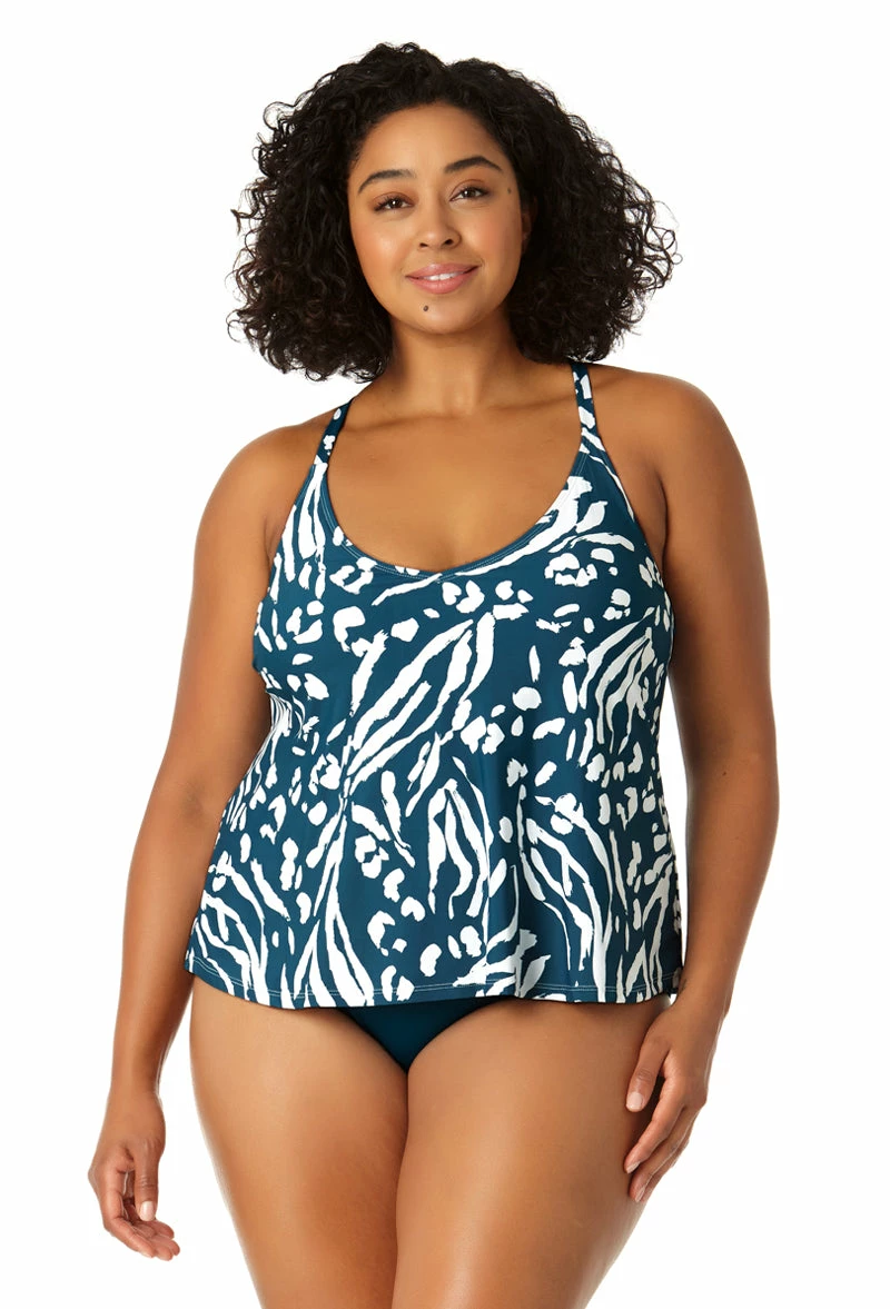 Anne Cole Plus - Women's Easy Triangle Tankini Swim Top 3 Anne Cole Plus - Women's Easy Triangle Tankini Swim Top