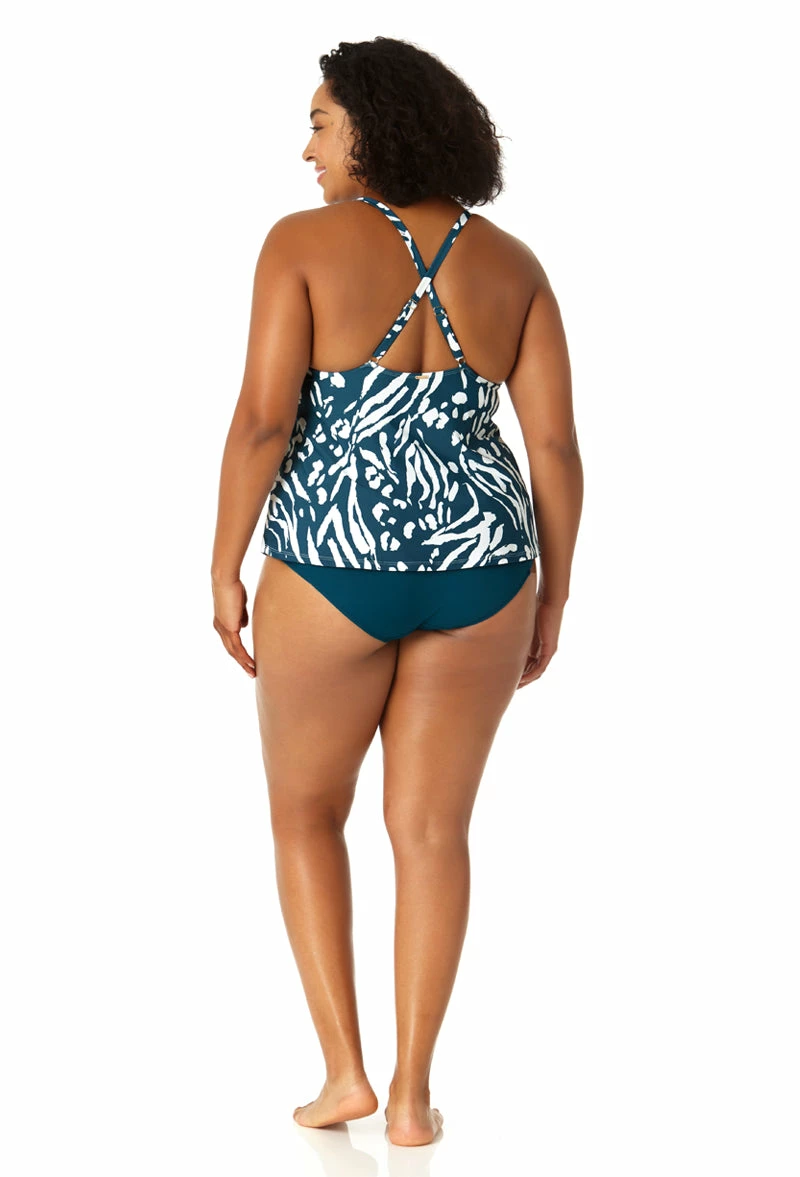 Anne Cole Plus - Women's Easy Triangle Tankini Swim Top 6 Anne Cole Plus - Women's Easy Triangle Tankini Swim Top - Image 4