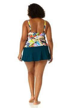 Anne Cole Plus - Women's Retro Twist Front Underwire Tankini Swim Top 17 Anne Cole Plus - Women's Retro Twist Front Underwire Tankini Swim Top -SWIMSUITS DIRECT Sales 23PT23461 MULT MYMB41401 DSBL 1150