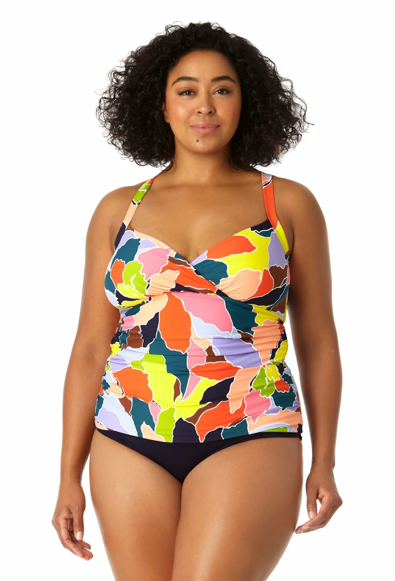 Anne Cole Plus - Women's Halter Tankini Top 3 Anne Cole Plus - Women's Halter Tankini Top