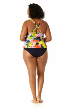 Anne Cole Plus - Women's Halter Tankini Top 11 Anne Cole Plus - Women's Halter Tankini Top -SWIMSUITS DIRECT Sales 23PT24550 MULT MYMB36001 NAVY 0341