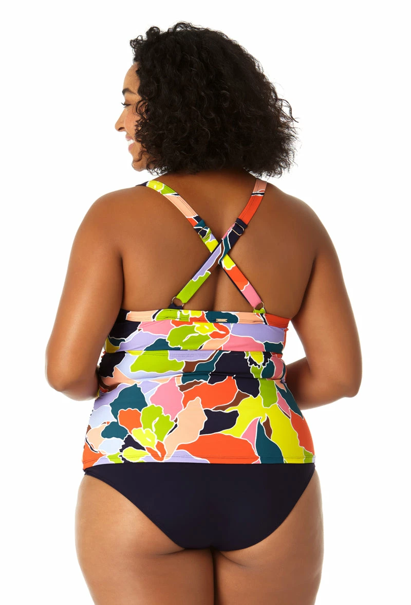 Anne Cole Plus - Women's Halter Tankini Top 4 Anne Cole Plus - Women's Halter Tankini Top - Image 2