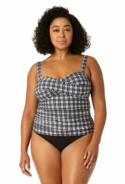 Anne Cole Plus - Women's Twist Front Bandeaukini Swim Top