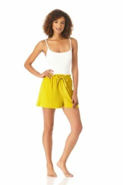 Anne Cole - Easy Terry Short Cover Up -SWIMSUITS DIRECT Sales AnneCole EasyTerryShortCoverUp 749 22MC54801 LIME JPG 2