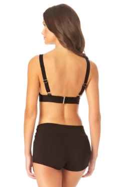 Anne Cole - Women's Easy Triangle Bikini Top -SWIMSUITS DIRECT Sales AnneCole EasyTriangleBikiniTop 1803 22MT19701 BLK BACK jpg