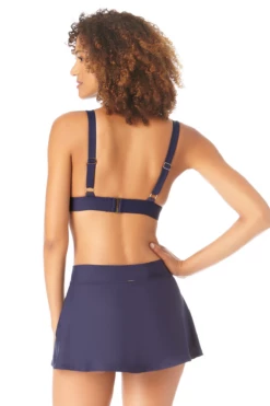 Anne Cole - Women's Easy Triangle Bikini Top -SWIMSUITS DIRECT Sales AnneCole EasyTriangleBikiniTop 1882 22MT19701 NAVY BACK jpg