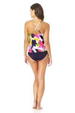 Anne Cole - Women's High Neck Tankini Swim Top -SWIMSUITS DIRECT Sales AnneCole HighNeckTankiniSwimTop 1108 22MT29580 NAVY jpg