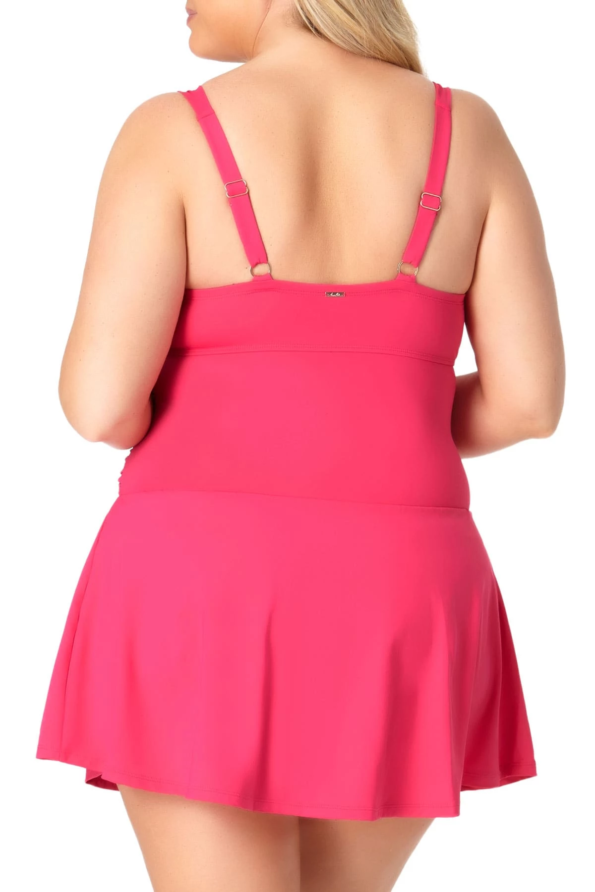 Anne Cole Plus - Twist Front Shirred Underwire Swim Dress 12 Anne Cole Plus - Twist Front Shirred Underwire Swim Dress - Image 10