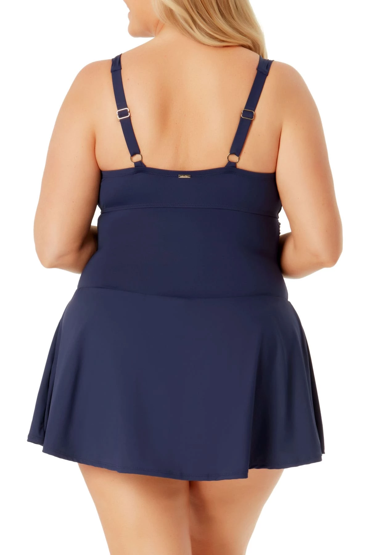 Anne Cole Plus - Twist Front Shirred Underwire Swim Dress 8 Anne Cole Plus - Twist Front Shirred Underwire Swim Dress - Image 6