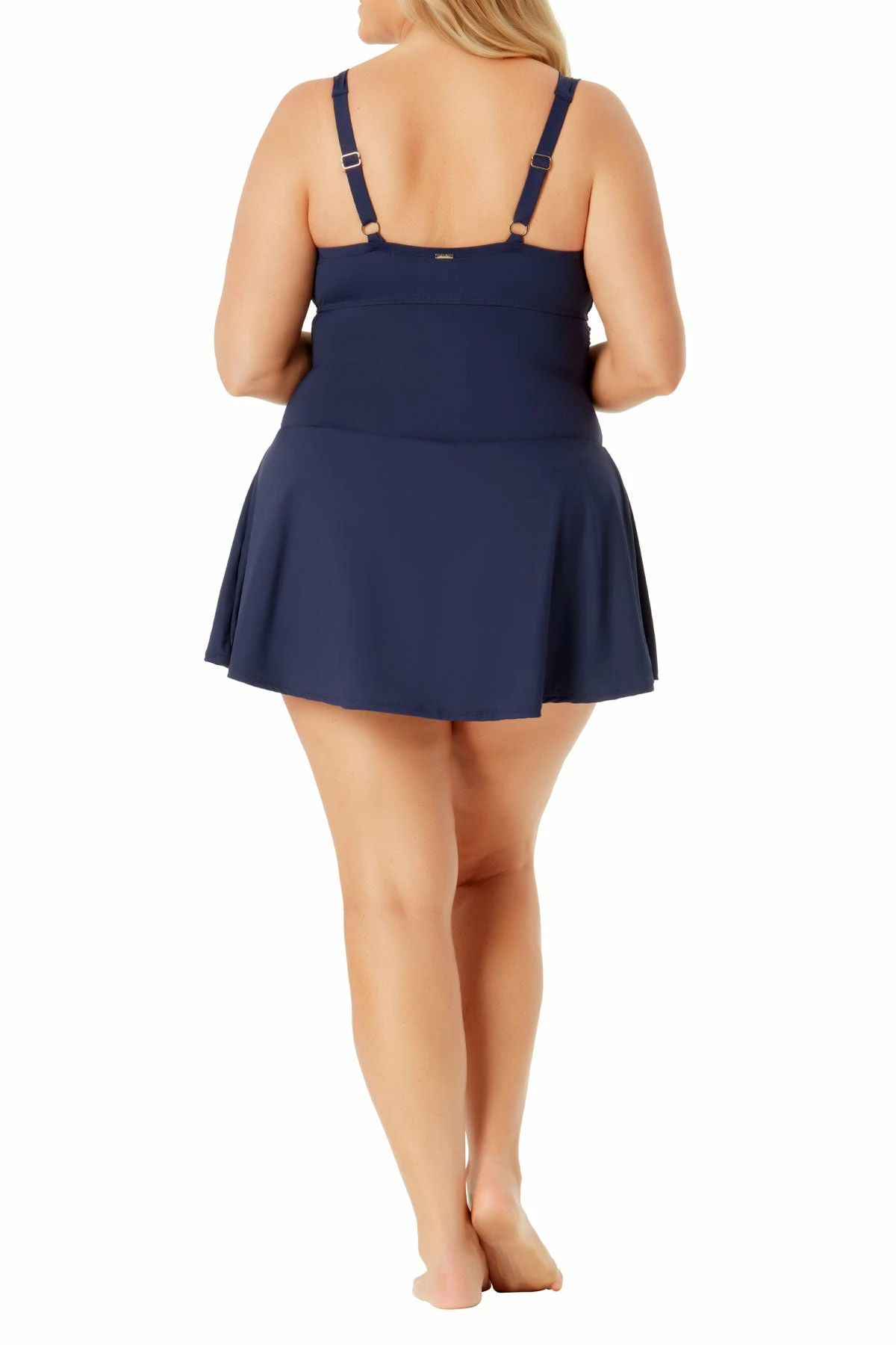 Anne Cole Plus - Twist Front Shirred Underwire Swim Dress 10 Anne Cole Plus - Twist Front Shirred Underwire Swim Dress - Image 8