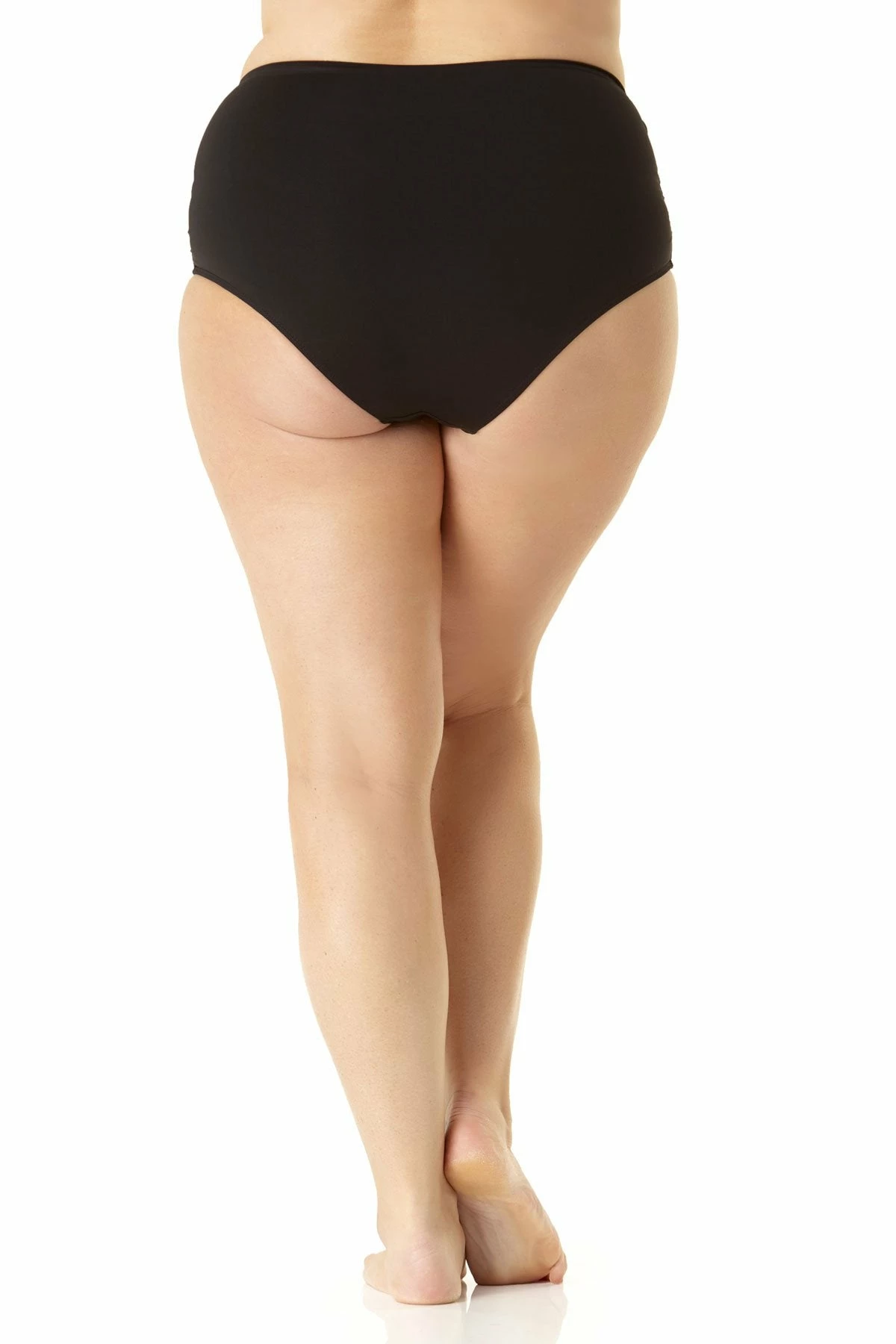 Anne Cole Plus - Convertible High Waist Shirred Swim Bottom 6 Anne Cole Plus - Convertible High Waist Shirred Swim Bottom - Image 4