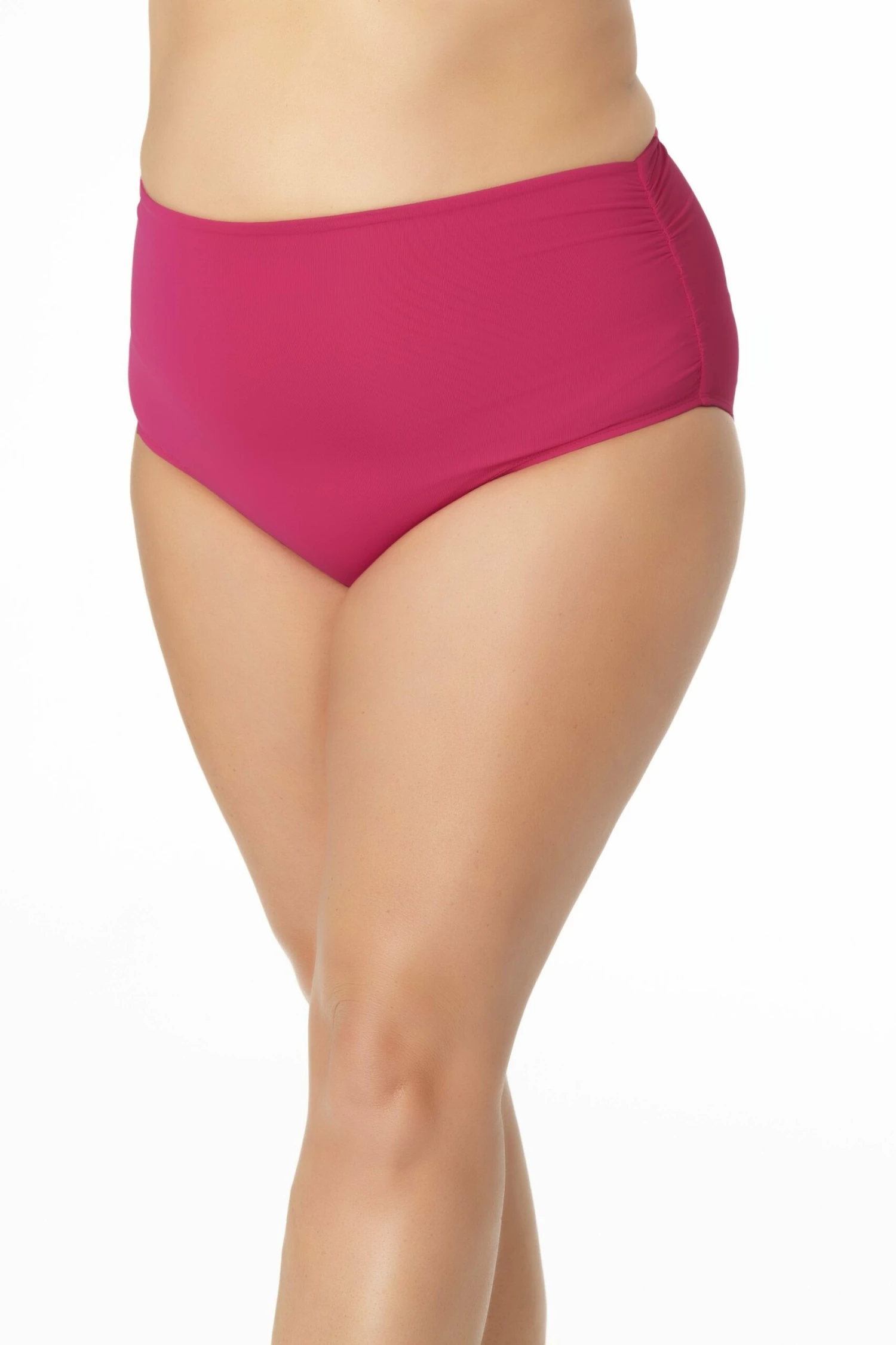 Anne Cole Plus - Convertible High Waist Shirred Swim Bottom 12 Anne Cole Plus - Convertible High Waist Shirred Swim Bottom - Image 10