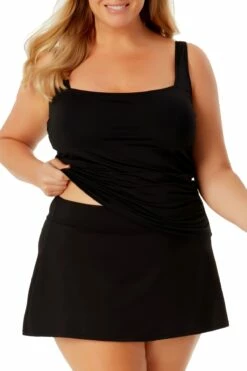 Anne Cole Plus - Square Neck Tankini Top