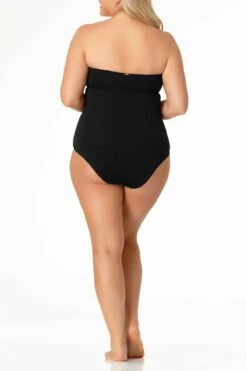 Anne Cole Plus - Twist Front Bandeaukini Swim Top 20 Anne Cole Plus - Twist Front Bandeaukini Swim Top -SWIMSUITS DIRECT Sales AnneCole Resort Plus Twist Front Bandeaukini Swim Top 595 MYPT25001 NVY BACK jpg