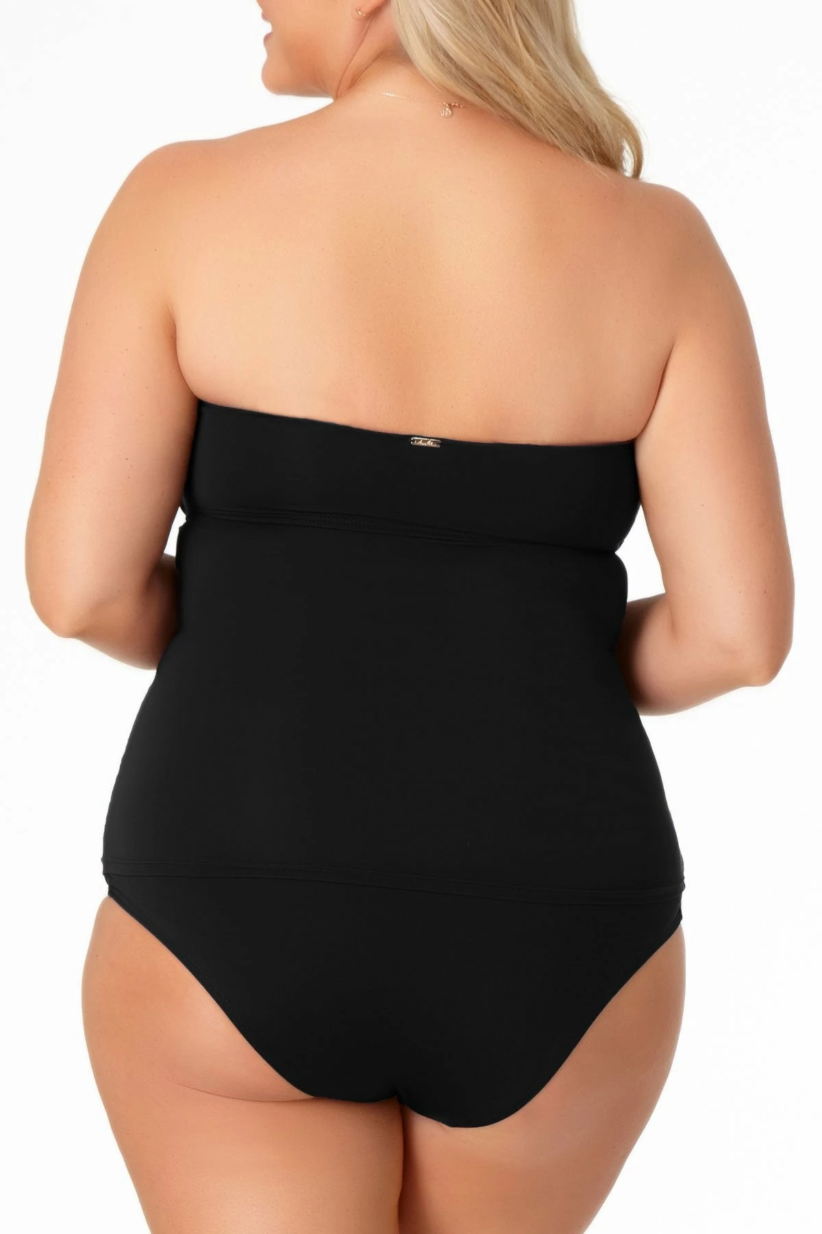 Anne Cole Plus - Twist Front Bandeaukini Swim Top 4 Anne Cole Plus - Twist Front Bandeaukini Swim Top - Image 2