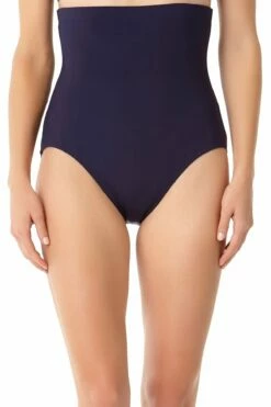 Anne Cole - Tummy Control Swim Bottom 14 Anne Cole - Tummy Control Swim Bottom -SWIMSUITS DIRECT Sales AnneCole Resort Tummy Control Swim Bottom MYMB36401 NVY F FRONTBOTTOM jpg