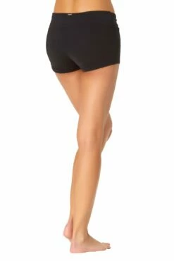 Anne Cole - Twist Front Boy Short 15 Anne Cole - Twist Front Boy Short -SWIMSUITS DIRECT Sales AnneCole Resort Twist Front Boy Short 420 21MB35301 BLK jpg