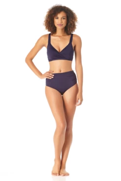 Anne Cole - Women's Hidden Underwire Bikini Swim Top 24 Anne Cole - Women's Hidden Underwire Bikini Swim Top -SWIMSUITS DIRECT Sales AnneCole SurpliceHiddenUnderwireBikiniSwimTop 1939 22MT19901 NAVY jpg