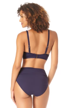 Anne Cole - Women's Hidden Underwire Bikini Swim Top 23 Anne Cole - Women's Hidden Underwire Bikini Swim Top -SWIMSUITS DIRECT Sales AnneCole SurpliceHiddenUnderwireBikiniSwimTop 1948 22MT19901 NAVY BACK jpg