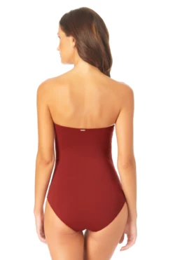 Anne Cole - Twist Front Shirred One Piece 29 Anne Cole - Twist Front Shirred One Piece -SWIMSUITS DIRECT Sales AnneCole TwistFrontShirredOnePieceSwimsuit 287 MYMO00501 RSIN Back jpg