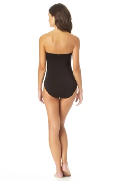 Anne Cole - Twist Mesh Belt Strapless One Piece Swimsuit -SWIMSUITS DIRECT Sales AnneCole TwistMeshBeltStraplessOnePieceSwimsuit 874 22MO07601 BLK jpg